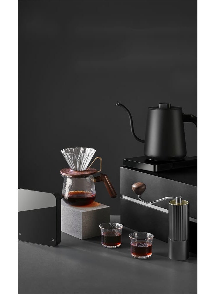 zeroHero Z3 Pro Advanced Pour Over Coffee Gift Box Set (8-in-1) – Hand Grinder, Electric Temp Control Kettle, Coffee Scale, Dripper & Server – Black - Image 3